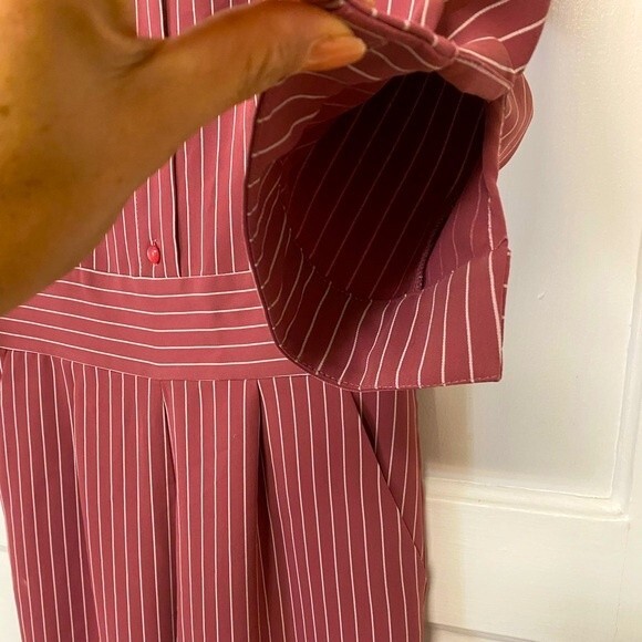 Lilian Wear Mauve Striped Romper-Size 6 - Picture 3 of 5